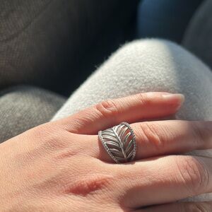 Authentic Pandora Tropical Palm Leave Ring